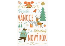 Nekupto Christmas Cards Merry Christmas and Happy New Year 3380 R