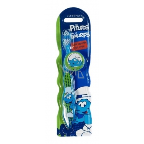 Disney Smurf soft toothbrush with cap for children