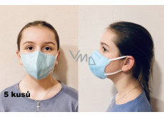 Crdlight Respirator FFP2 face mask for children light blue 5 pieces