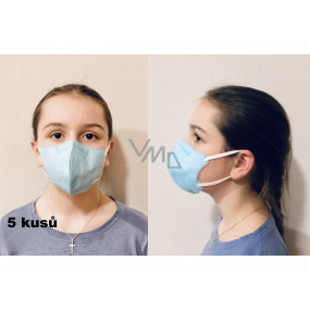 Crdlight Respirator FFP2 face mask for children light blue 5 pieces