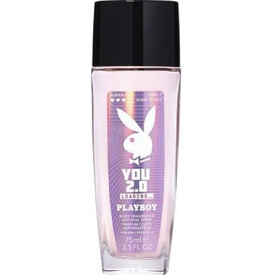 Playboy You 2.0 Loading perfumed deodorant glass for women 75 ml
