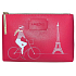Lancome Paris cosmetic bag pink for women 20 x 14 x 5 cm