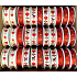 Ditipo Villach satin ribbon Red with green trees 3 mx 15 mm