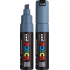 Posca Universal acrylic marker with wide, cut tip 8 mm slate grey PC-8K