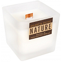 Heart & Home Nature Patchouli & guaiac wood scented candle large glass, burning time up to 40 hours 210 g