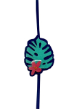 Albi Textile bookmark Leaf monsters 18,5 cm