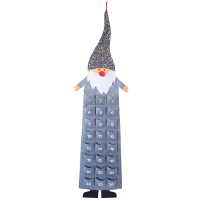 Advent calendar felt Elf grey 124 cm