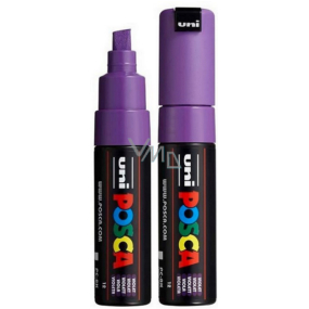 Posca Universal acrylic marker with wide, cut tip 8 mm Purple PC-8K