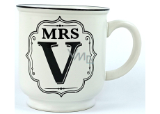 Albi Ceramic plate with Mrs V inscription 320 ml