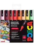Posca Universal acrylic marker set 1,8 - 2,5 mm Summer mix of warm tones 8 pieces PC-5M