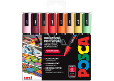 Posca Universal acrylic marker set 1,8 - 2,5 mm Summer mix of warm tones 8 pieces PC-5M