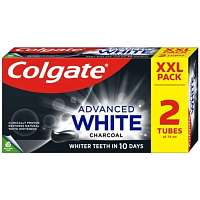 Colgate Advanced White Charcoal Toothpaste 2x75ml