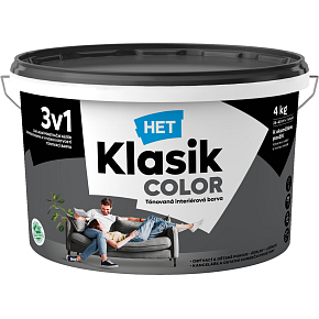 Het Klasik Color paint, 0187 gray anthracite, 4 kg