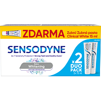 Sensodyne Extra Whitening Toothpaste 2× 75 ml + 15 ml Active Gum Protection