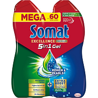 Somat Excellence Premium 5in1 Dishwasher Gel Duo 2 x 540 ml