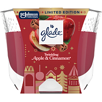 Glade large scented candle Twinkling Apple & Cinnamon 204 g