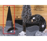 Lima Artic candle black pyramid 75 x 250 mm 1 piece