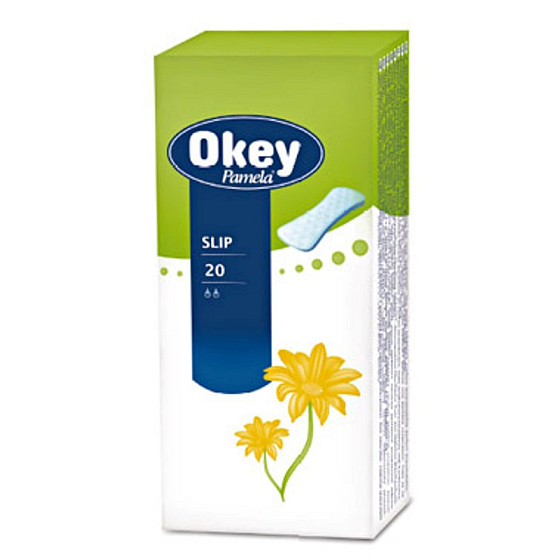 Pamela Okey Slip intimate panty liners 20 pieces