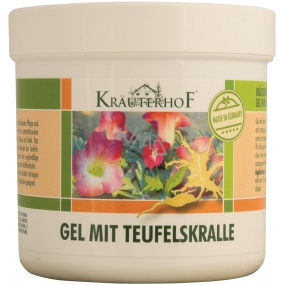 Krauterhof z Čertových drápů body gel keeps the skin in good condition during long-term bed rest 250 ml