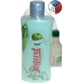 Bohemia Gifts Apple and Yoghurt shower gel 250 ml and Liqueur 0,02 l, cosmetic set