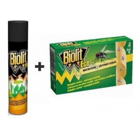 Biolit Uni Plus against flying and crawling insects 400 ml + Biolit flytrap 4 pieces