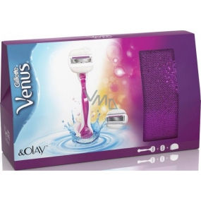 Gillette Venus & Olay shaver + spare head 1 piece + bag, cosmetic set for women