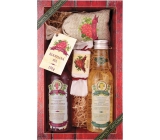 Bohemia Gifts & Cosmetics Wine Spa Grape oil and grape extract shower gel 200 ml + hair shampoo 200 ml + soap 30 g + bath salt in bag 150 g, cosmetic set