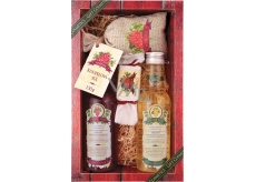 Bohemia Gifts & Cosmetics Wine Spa Wine cosmetics Grape oil and vine extract shower gel 200 ml + hair shampoo 200 ml + soap 30 g + bath salt in a bag 150 g, cosmetic set