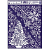 Window foil without glue corner white fine with tree 42 x 30 cm
