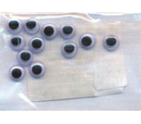 Self-adhesive googly eyes 7 mm in a pack of 12 pieces