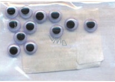 Movable self-adhesive eyes 7 mm in a package of 12 pieces