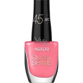 Astor Quick & Shine Nail Polish nail polish 612 Package It Pink 8 ml