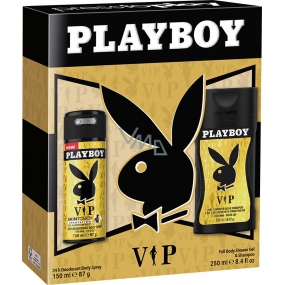 Playboy Vip for Him 150 ml deodorant spray + 250 ml shower gel, cosmetic set