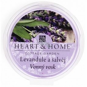Heart & Home Lavender and sage Soy natural fragrant wax 27 g