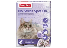 Beaphar No Stress Pipeta pro uklidnění, odstranění stresu, úzkosti kočka 3 x 0,4 ml