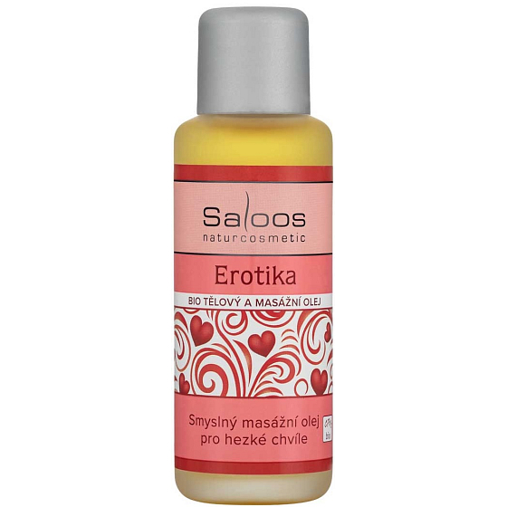 Saloos Erotika body and massage oil for sensual massage 50 ml