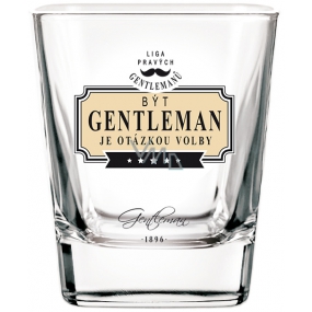 Nekupto League of True Gentlemen Whiskey glass Gentleman is a matter of choice 200 ml