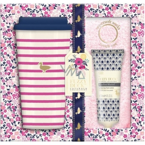 Baylis & Harding Wood Bell and Flower Meadow travel mug + super soft pink socks + foot lotion 50 ml, cosmetic set