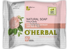 About Herbal Natural Damask rose and red clay natural toilet soap 100 g