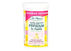 Dr. Popov Psyllium 100% original, supports the proper metabolism of fats and induces a feeling of satiety, soluble fiber 240 g