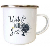 Bohemia Gifts Enamel Mug with Print Teachers Change the World Diameter 8 cm