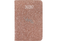 Albi Diary 2020 mini Pink glitter 11 x 7.5 x 1 cm