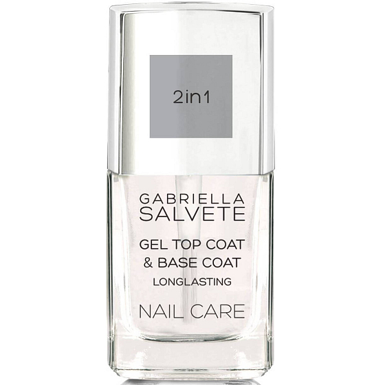 Gabriella Salvete Nail Care Gel 2in1 Top and Base Coat gel top coat for nails 11 ml