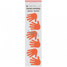 Neon stickers Hands orange 7 x 28.5 cm