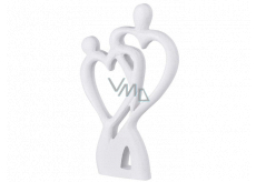 Emocio Wooden decoration heart pair white 120 x 20 x 200 mm