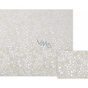 Nekupto Gift wrapping paper 70 x 150 cm Beige with white polka dots