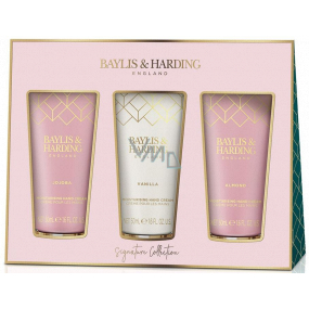 Baylis & Harding Jojoba, Vanilla & Almond oil hand cream 3 x 50 ml, cosmetic set for women