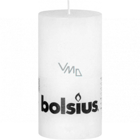 Bolsius Rustic candle white cylinder 68 x 130 mm