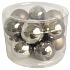 Flask glass gray 2.5 cm 12 pieces