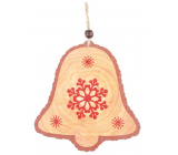 Wooden hanging bell 12 cm
